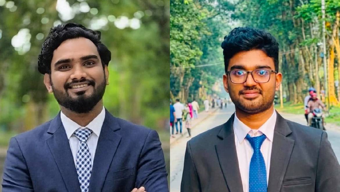 হিউম্যান রাইটস ডিফেন্ডার্স সোসাইটি রাবি ইউনিটের সভাপতি আলফাজ, সম্পাদক নাহিদ