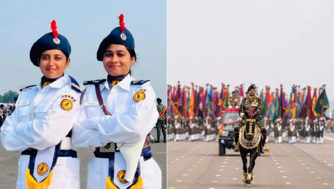 স্বাধীনতা দিবসের কুচকাওয়াজে প্রথমবার ইবি বিএনসিসি নৌ শাখার দুই ক্যাডেট