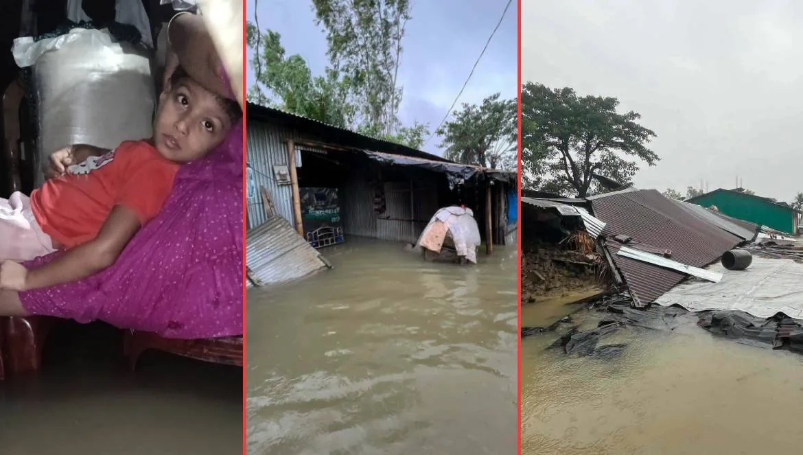 বাঁশখালীতে বন্যা পরিস্থিতির অবনতি, পানিবন্দি লক্ষাধিক মানুষ